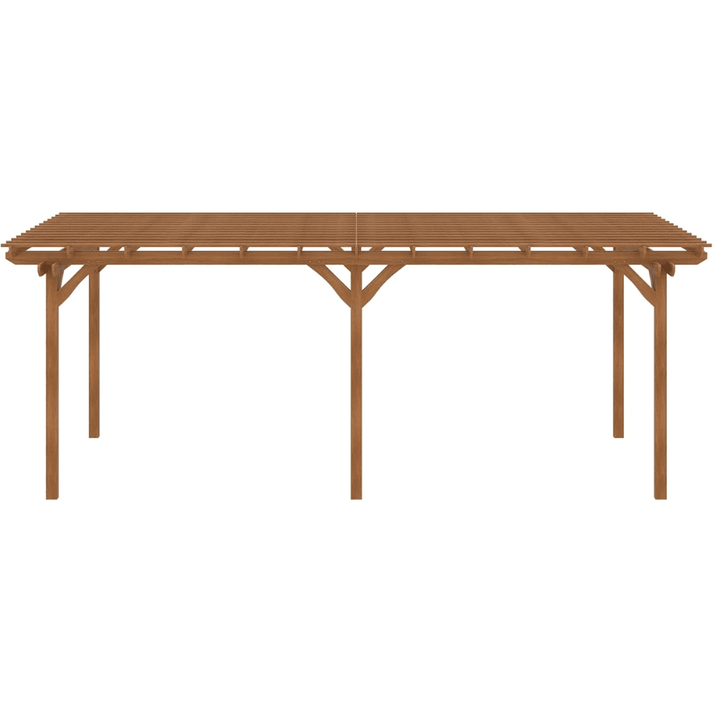 Outsunny 12 ft x 20 ft DIY Deck Outdoor Wood Pergola