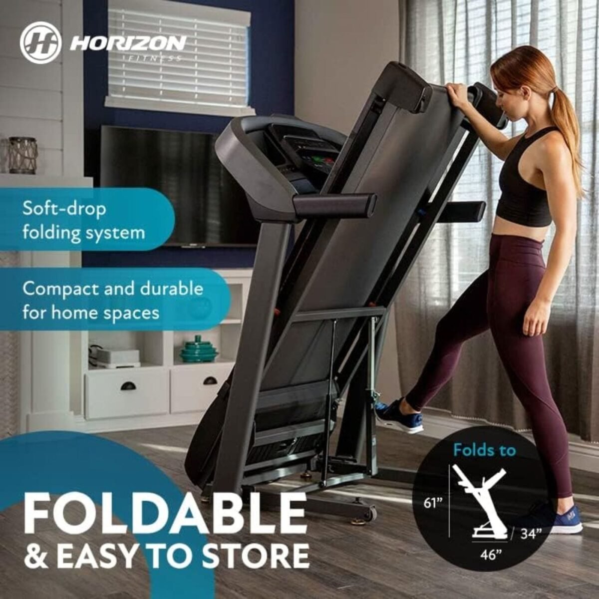 Horizon Fitness T101 Treadmill - Fitness Equipment