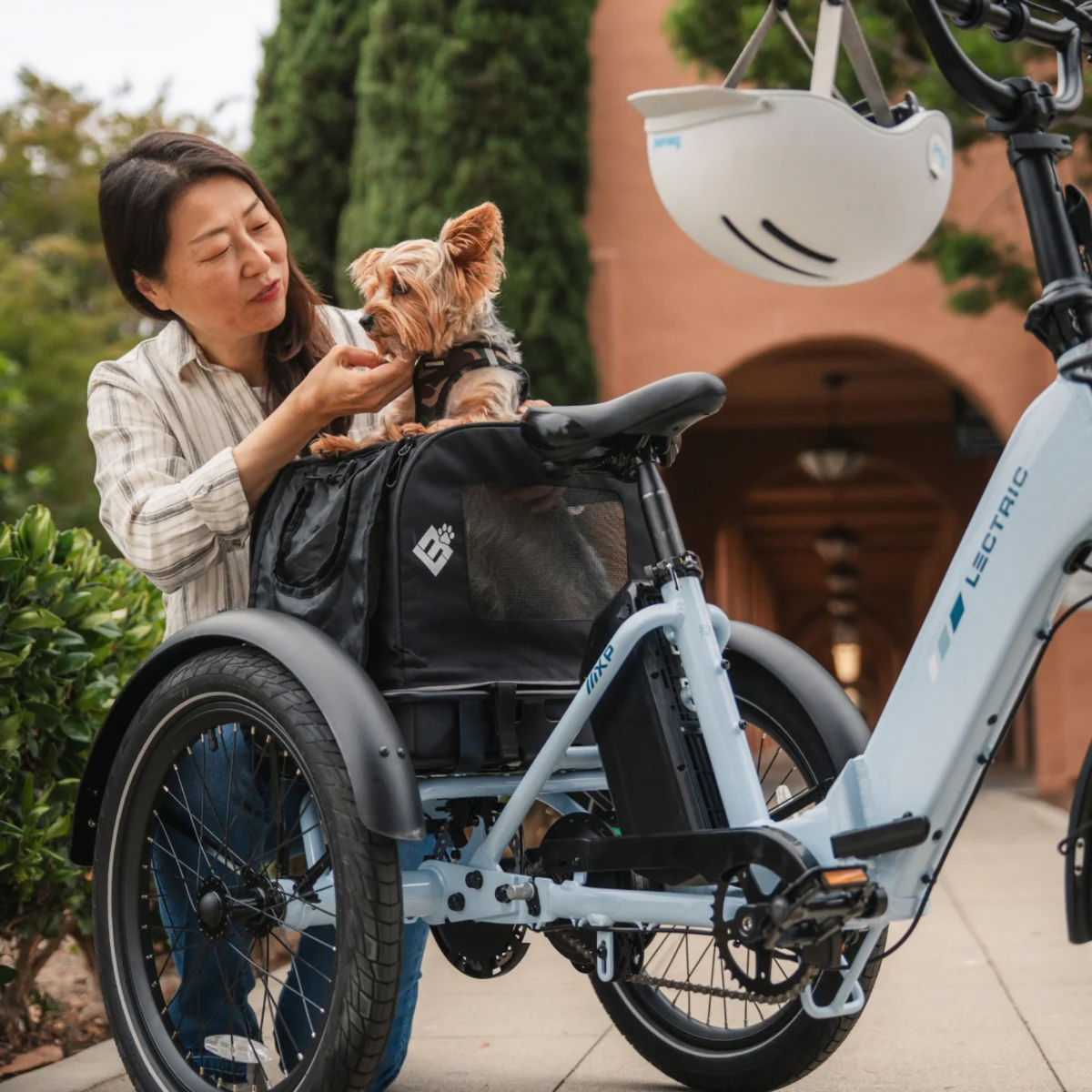 Lectric XP Electric Trike - Stratus White Folding Adult E-Trike