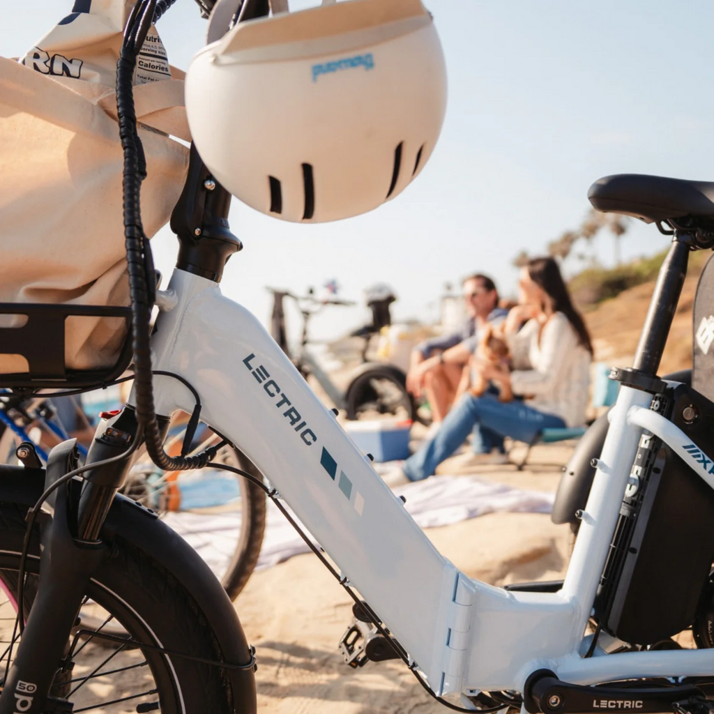 Lectric XP Electric Trike - Stratus White Folding Adult E-Trike