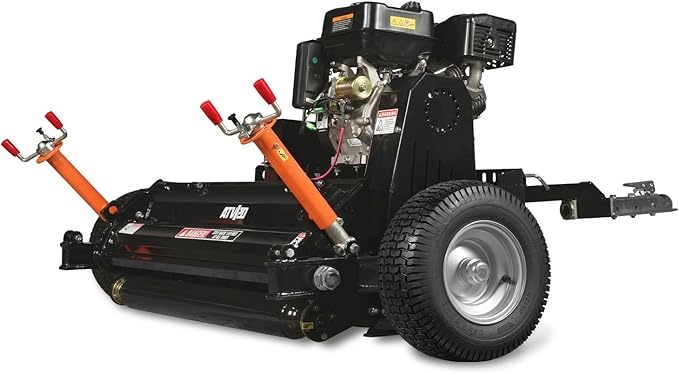 MechMaxx 48 in Tow-Behind ATV Offset Flail Mower 15HP 459cc E-start Gas Engine Powered