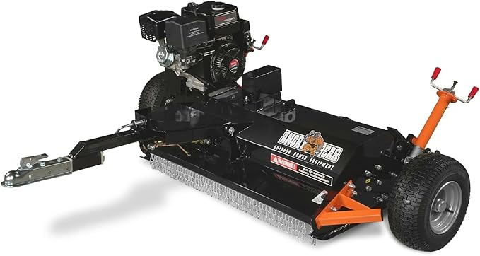 MechMaxx 48 in Tow-Behind ATV Offset Flail Mower 15HP 459cc E-start Gas Engine Powered