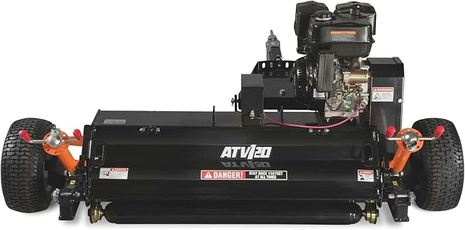 MechMaxx 48 in Tow-Behind ATV Offset Flail Mower 15HP 459cc E-start Gas Engine Powered