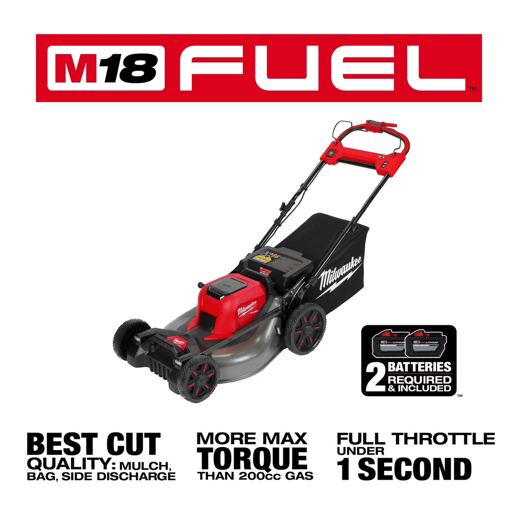Milwaukee 2823-22HD M18 Fuel Self-Propelled Dual Battery Mower Kit