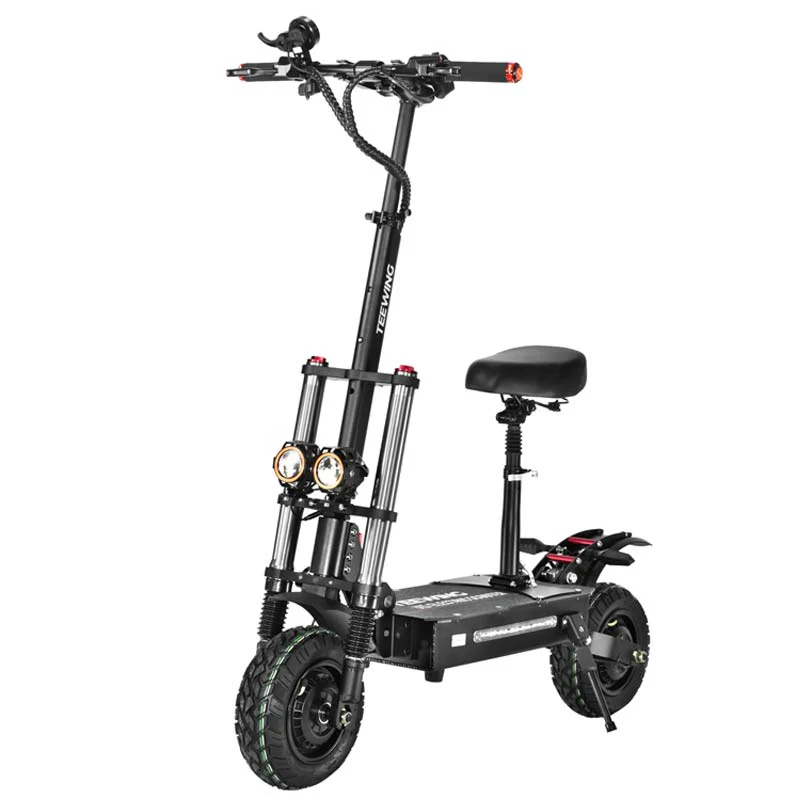 Teewing X5 Electric Scooter 6000w Dual Motor Electric Scooter for Adults Fast 55 mph 75 Miles Long Range