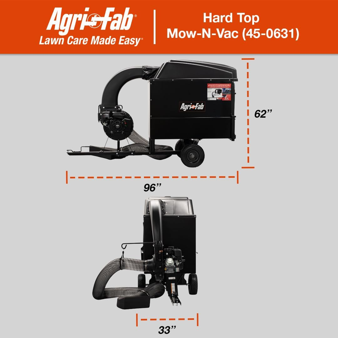Agri-Fab 32 cu. ft. Hard Top Mow-N-Vac - Lawn Mower