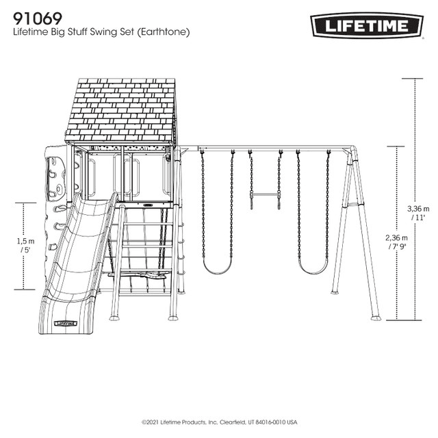 Lifetime Big Stuff for Swing Set - Play Equipment