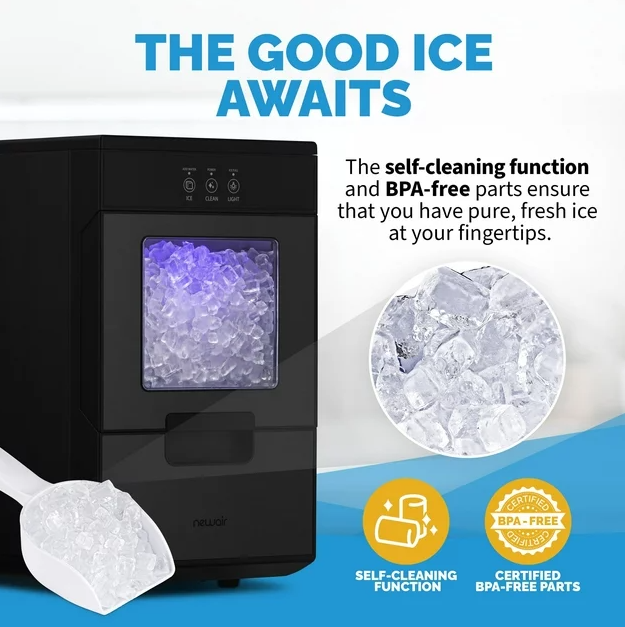 Newair Nugget Ice Maker - Countertop Sonic Ice Machine