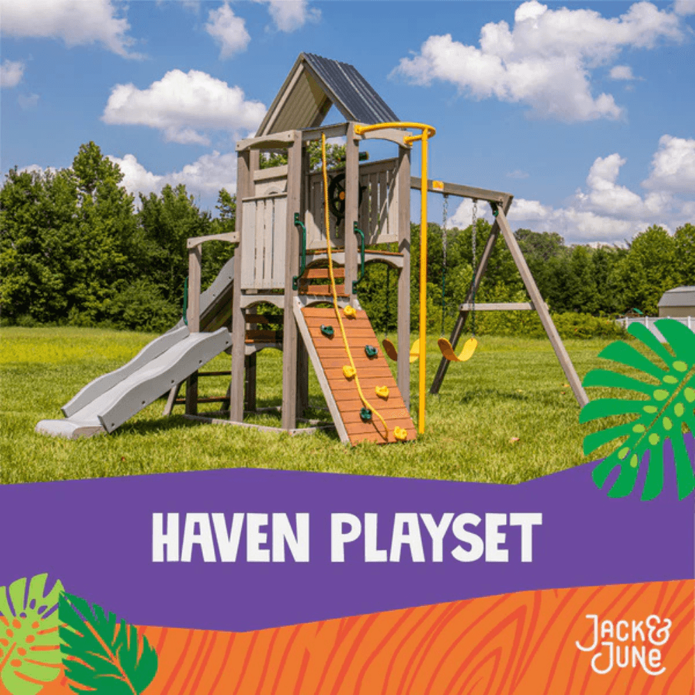 Jack & June Haven Wooden Swing Set - Play Equipment