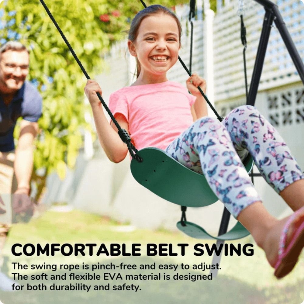 Klo Kick Metal Swing Set with 3 Swings - Play Equipment