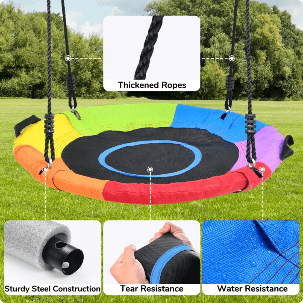 Klo Kick Metal Swing Set with 3 Swings - Play Equipment