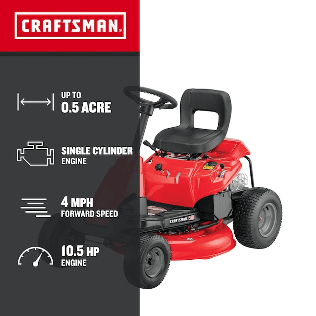 Craftsman R110 30 in 10.5 HP 344cc 6-Speed Riding Lawn Mower