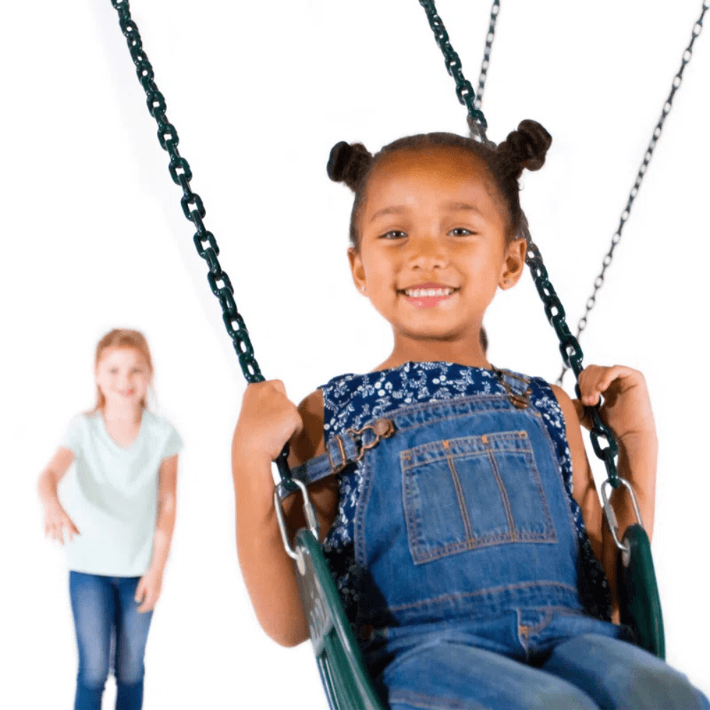 Sportspower Alta Oaks 10 ft Heavy Duty Swing Set with Lifetime Warranty on 6 ft Double Wall Slide