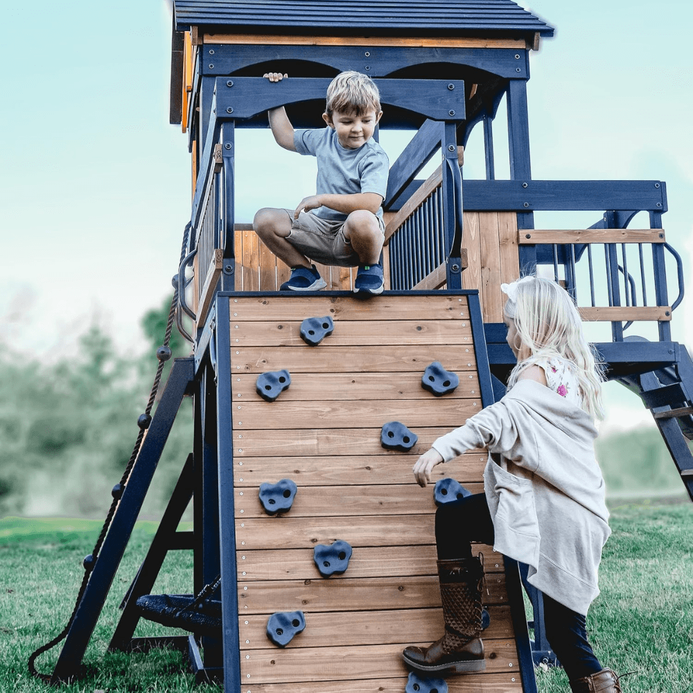 Timber Crossing Swing Set - Adventure Meets Stunning Design