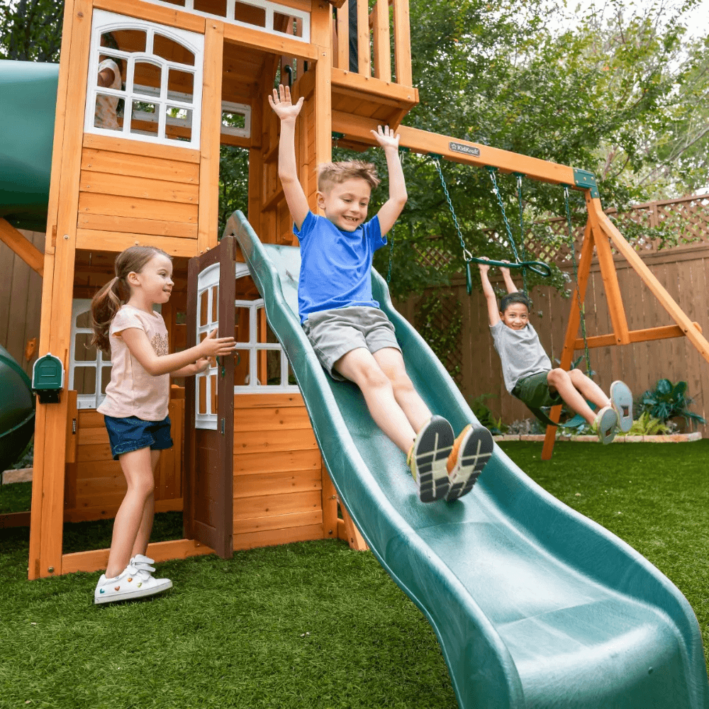KidKraft Ridgemoor Perch Swing Set - Endless Outdoor Fun for Kids