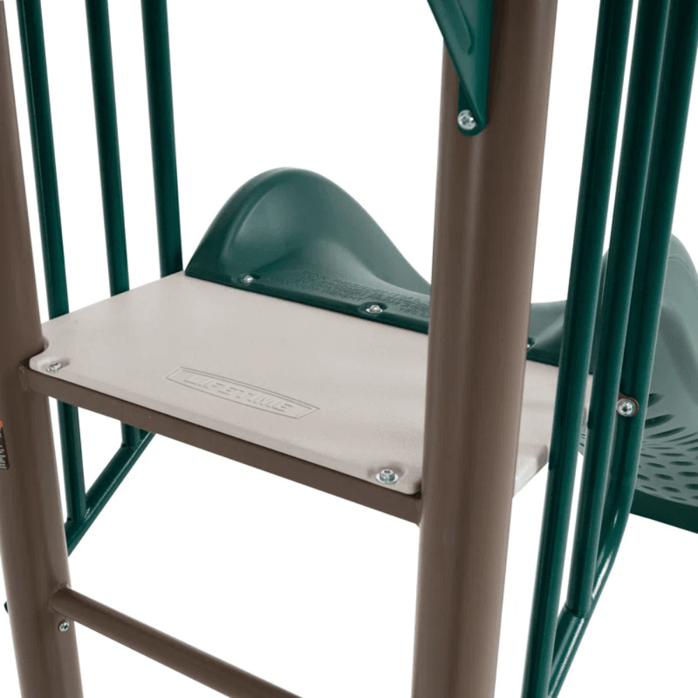Lifetime Powder Coated Steel Swing Set with 4 Swing(s), 1 Slide(s)