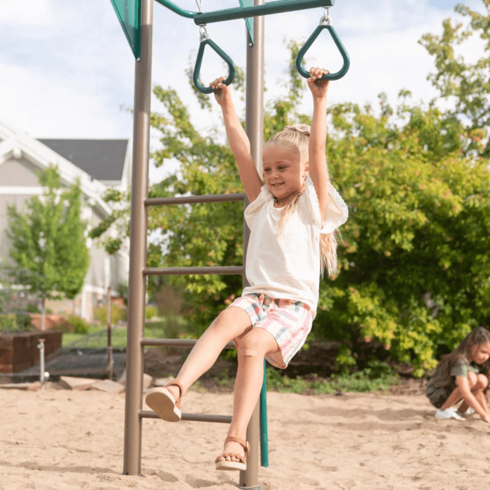 Lifetime Powder Coated Steel Swing Set with 4 Swing(s), 1 Slide(s)
