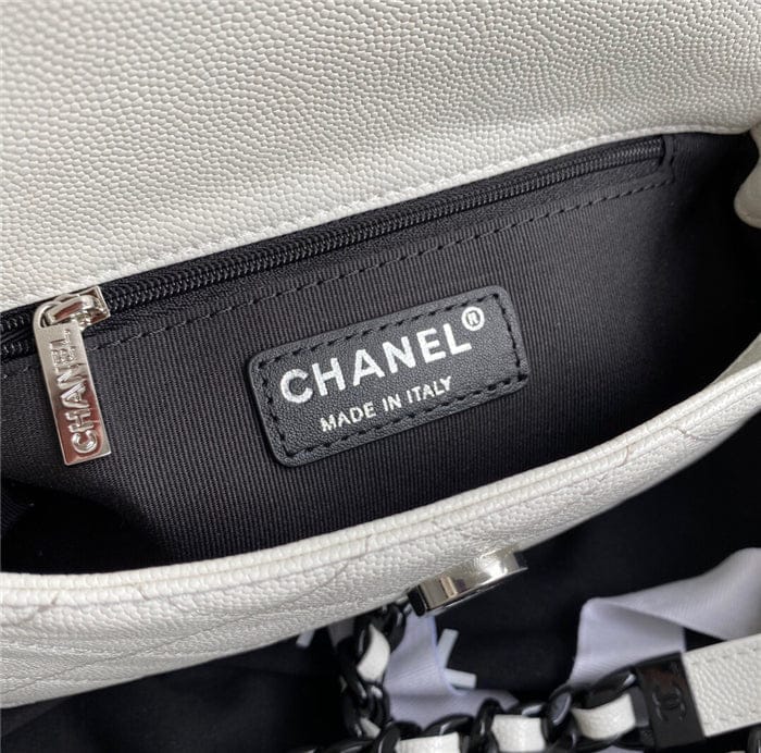 Chanel Classic Flap Bag 20cm White - Handbag
