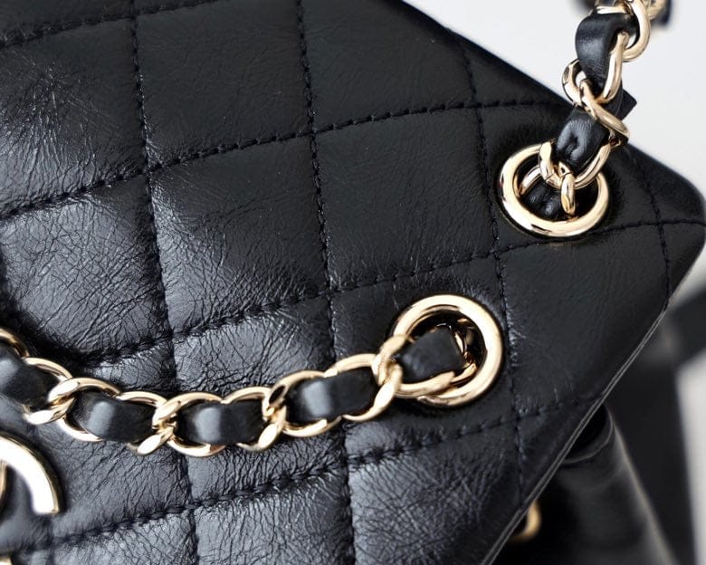 Chanel Backpack 18cm Black - Handbag
