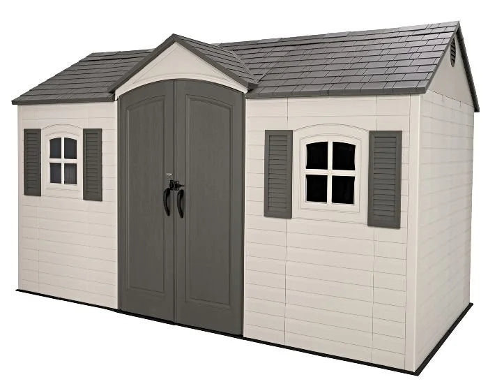 Lifetime Legacy 15x8 Plastic Storage Shed Kit w/ Floors