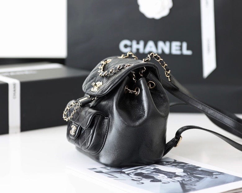 Chanel Backpack 18cm Black - Handbag