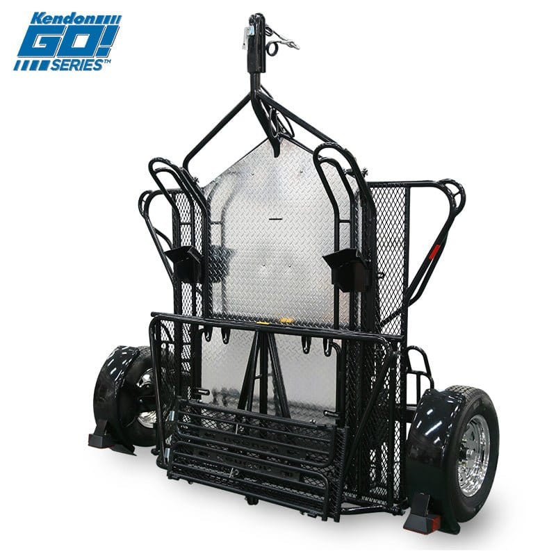 Go Series Ride-Up Folding Motorcycle Trailer - Dual Rail Steel Utility Trailer