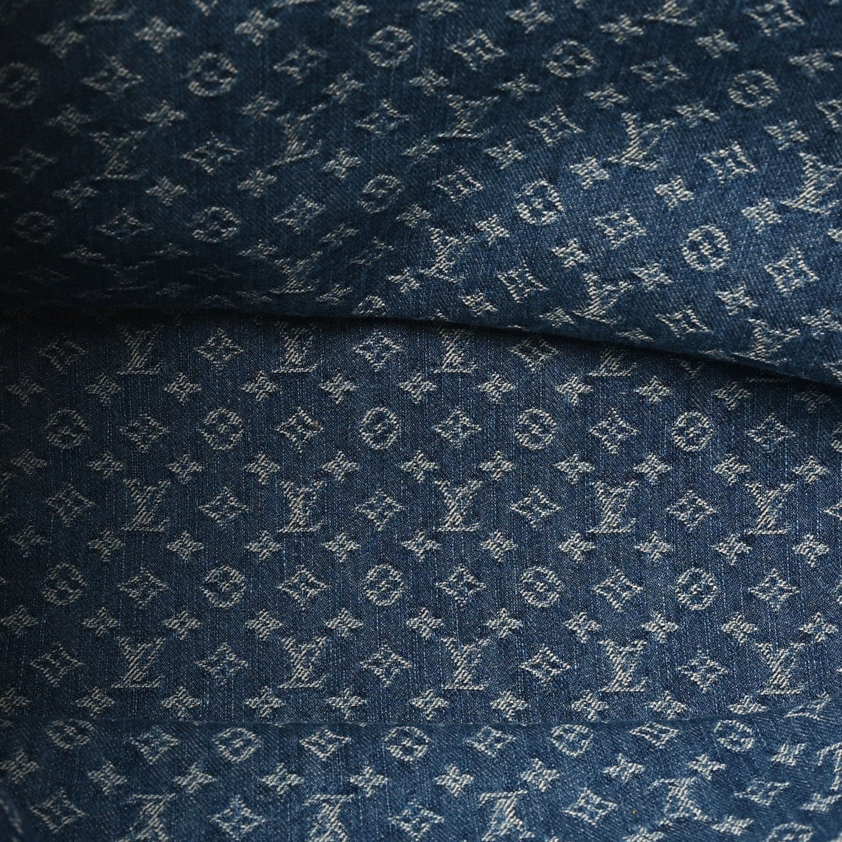 Monogram Denim Neo Neverfull MM Blue - Handbag