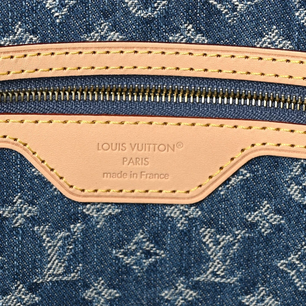 Monogram Denim Neo Neverfull MM Blue - Handbag
