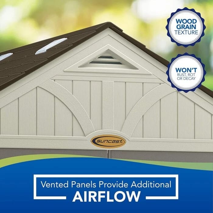 Suncast Tremont 8x10 BMS8100 Outdoor Resin Storage Shed