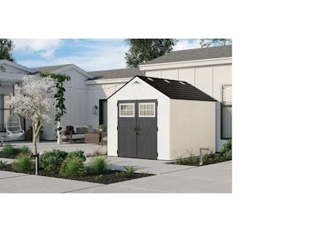 Suncast Tremont 8 ft. x 10 ft. Storage Shed with Floors - Ice Cube|BMS8125