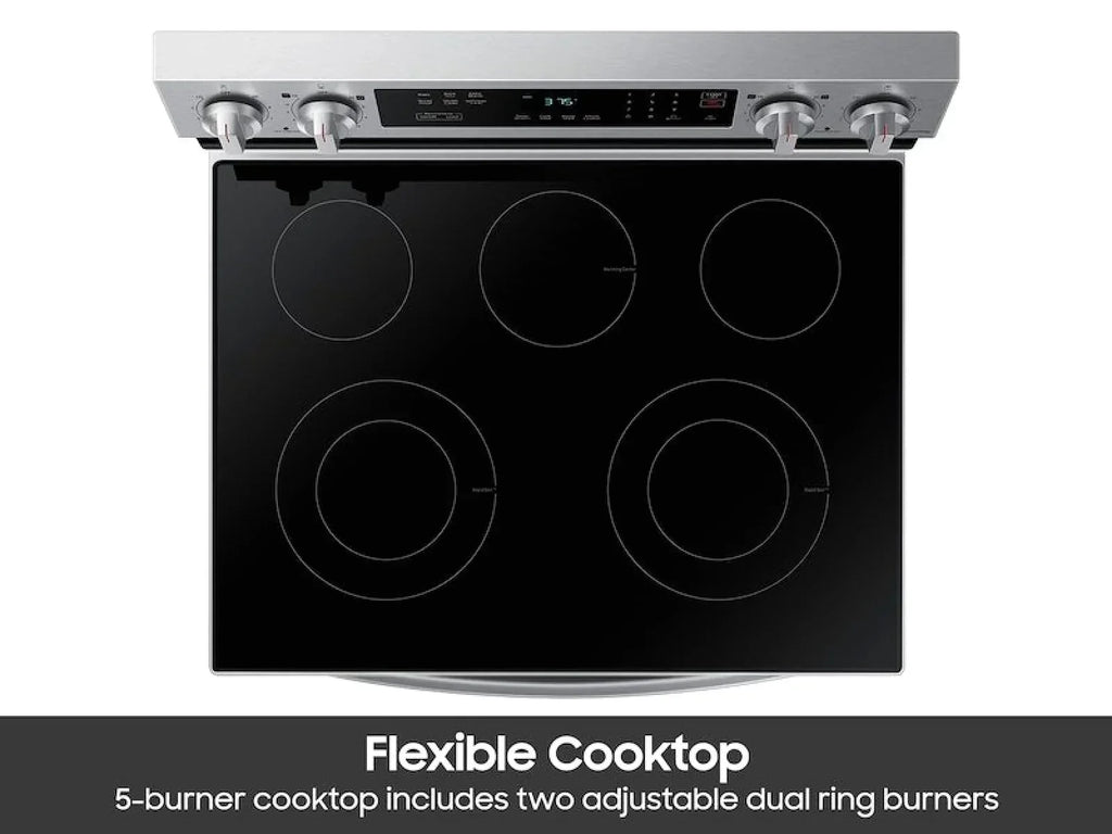 Samsung 6.3 Cu. Ft. Smart Freestanding Electric Range NE63A6311SS